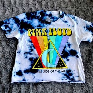 Pink Floyd Tyedye Crop Tee
